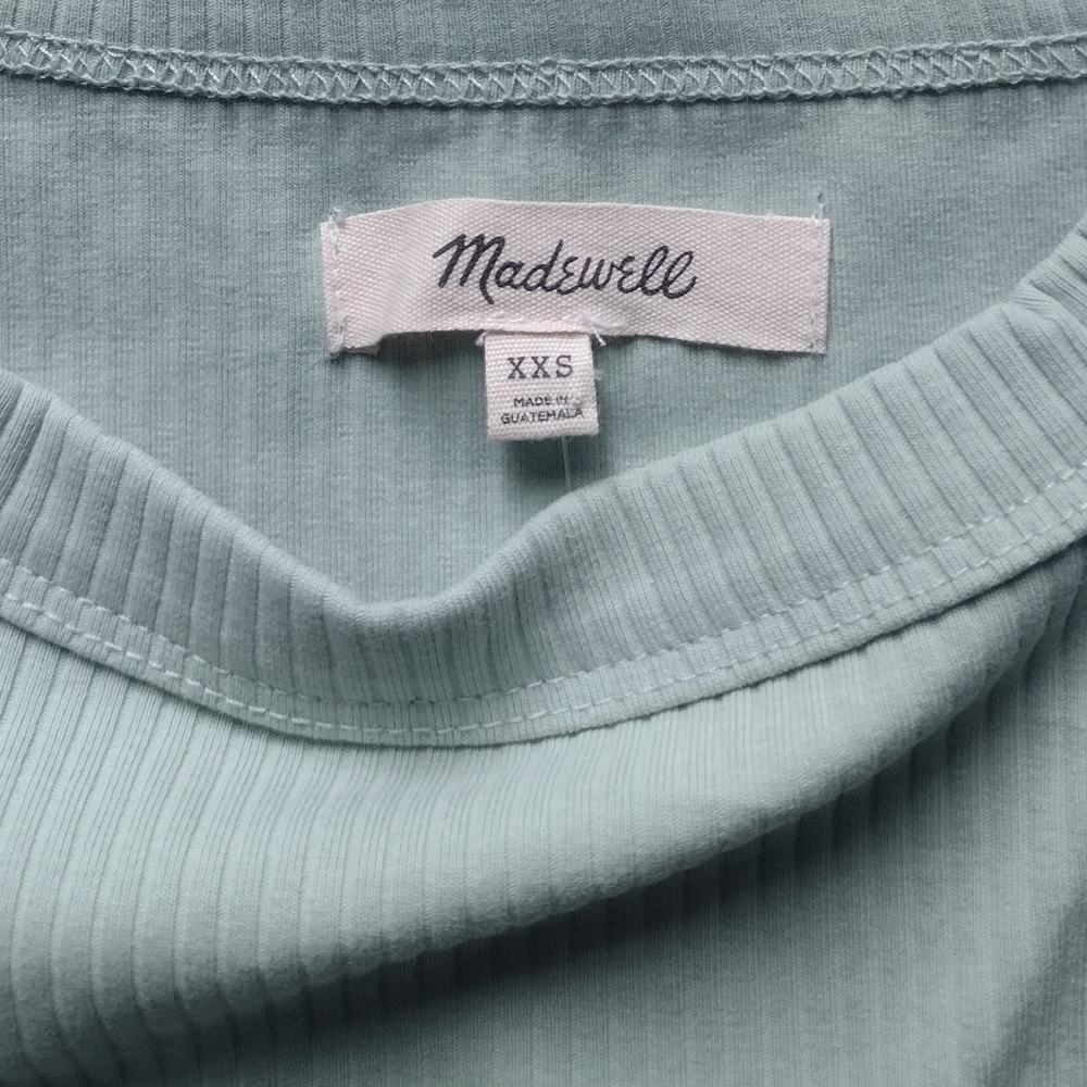 Mint Green Ribbed Tank Top - Picture 2 of 4